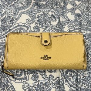 Coach Pale Yellow Women's Wallet